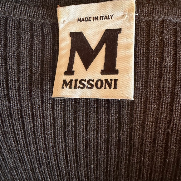 Elegant Black and Multicolor Missoni Knit Dress - Picture 6 of 8